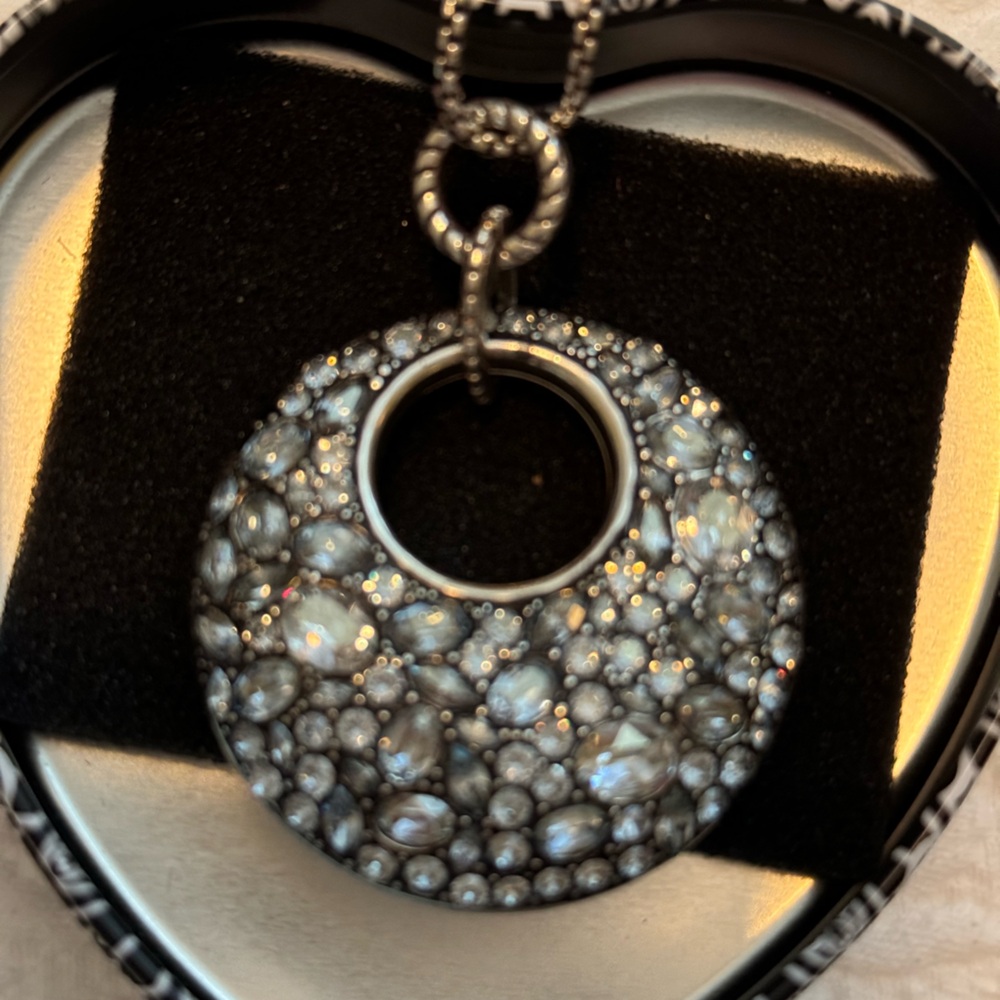 Beautiful Brighton Blue Crystal Convertible Necklace